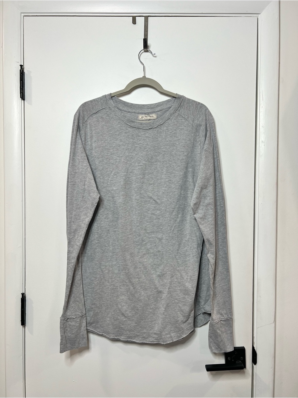Free People We The Free Size M Tee Women’s Arden Long-Sleeve Raglan Cotton Crew